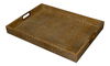 Norton Leather Tray,Croco Leather,Ant Gr, Decor by Sarreid, 24" length x 18" width x 2.5" height thumbnail 10
