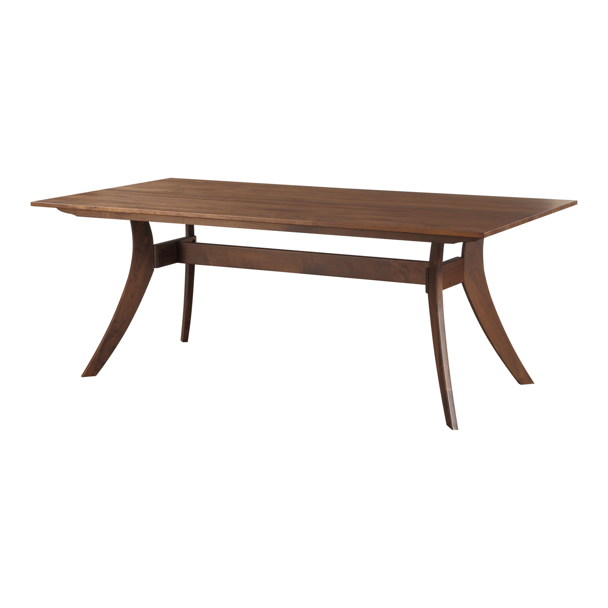 Florence Small Dining Table Brown, by Moe's Home, 63" width x 30" height x 33.5" depth View 2