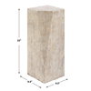 Leroy Concrete Outdoor Drink Table, Outdoor Table by Uttermost, 9.5" width x 1'10" height x 9.5" depth thumbnail 3