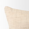 Jacory 14x26 Cream Checker Textured Decorative Lumbar Pillow Cover, Decorative Pillow by Mercana, 26" length x 0.5" width x 14" height thumbnail 8
