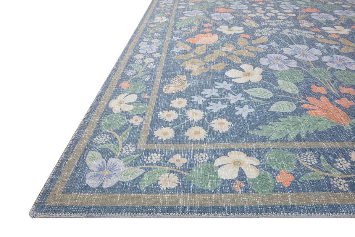 Rifle Paper Co. x Loloi Cotswolds Rug, 1'6" length x 1'6" width View 2