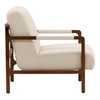 Jordi Occasional Chair Cream, Accent Chair by Dovetail, 29.5" width x 35.2" height x 39" depth thumbnail 3