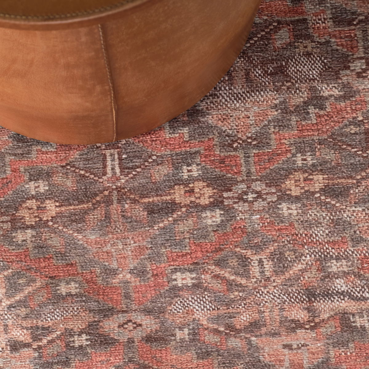 Vibe by Jaipur Living Arjoel Powerloomed Oriental Red Area Rug (6'x9'), 9' length x 6' width x 0.13" height View 6