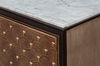 Palisade Shagreen Credenza, Cabinets & Sideboard by Sarreid, 80" length x 19" width x 34" height thumbnail 5