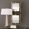 Allick Gold Square Mirrors S/2 thumbnail 3