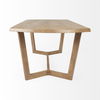Denver 91.5x38 Rectangular Brown Solid Wood Top & Base Dining Table thumbnail 4