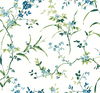 Blossom Branches White & Blue Wallpaper thumbnail 0
