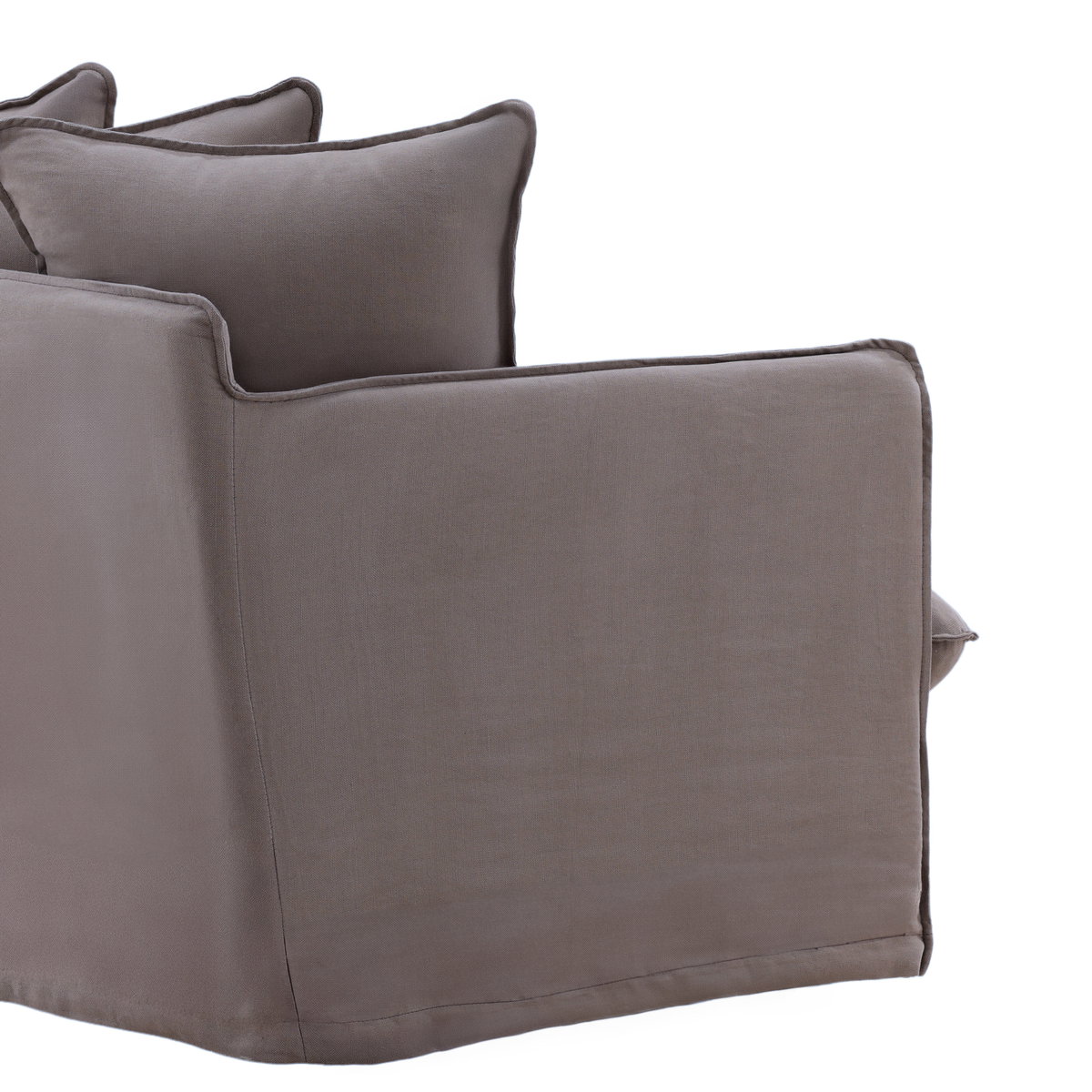 Lexia Sofa Slipcover Stone, Sofas & Sectional by Dovetail, 82.79" width x 29.34" height x 38.19" depth View 7