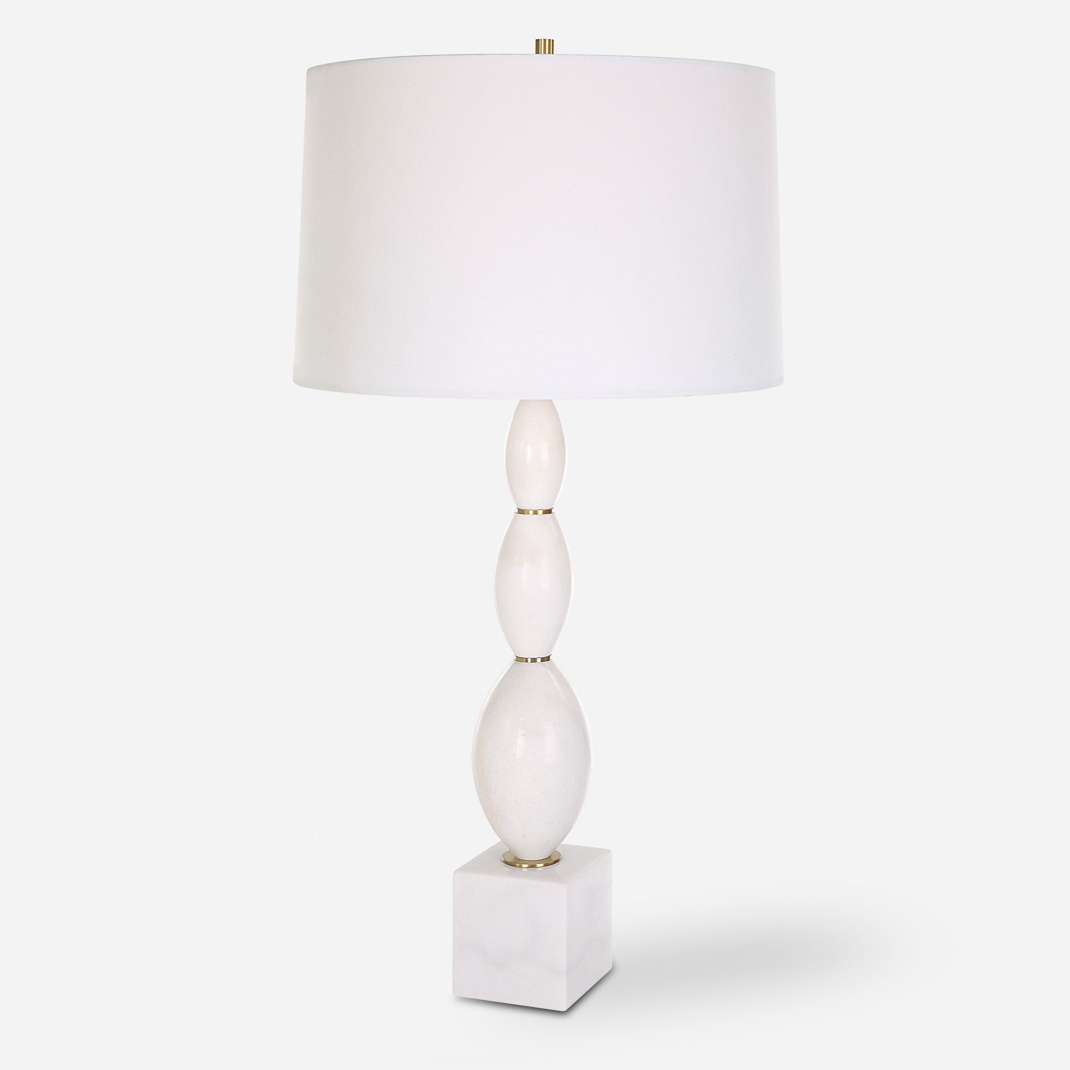 Regalia White Marble Table Lamp large image 