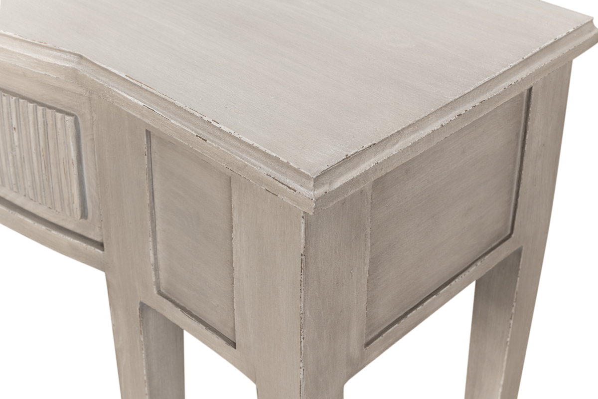 Madora Bungalow Console Table  Grey, by Sarreid, 1'3" length x 4' width x 2'9" height View 6