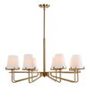 Lassen 8 Light Brass Chandelier thumbnail 6