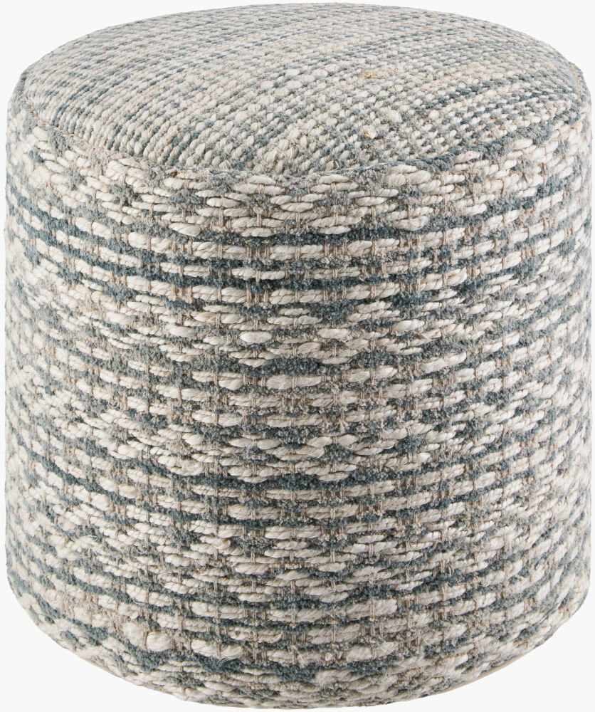 Okapa Pouf, Ottoman by Surya, 16" width x 16" height