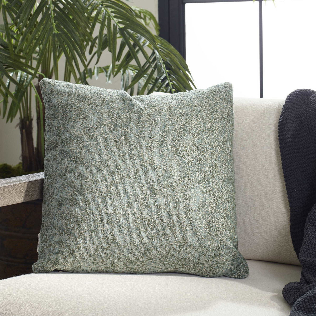 Alternative Moss Outdoor Pillow, Decorative by Uttermost, 20" width x 20" height x 8" depth View 2