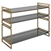 Stacked Up Gray Glass Console Table 4 Stacked Up Gray Glass Console Table thumbnail 4