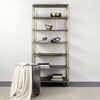 Zahavi I 23'H grey-toned hair-on-hide ottoman thumbnail 1