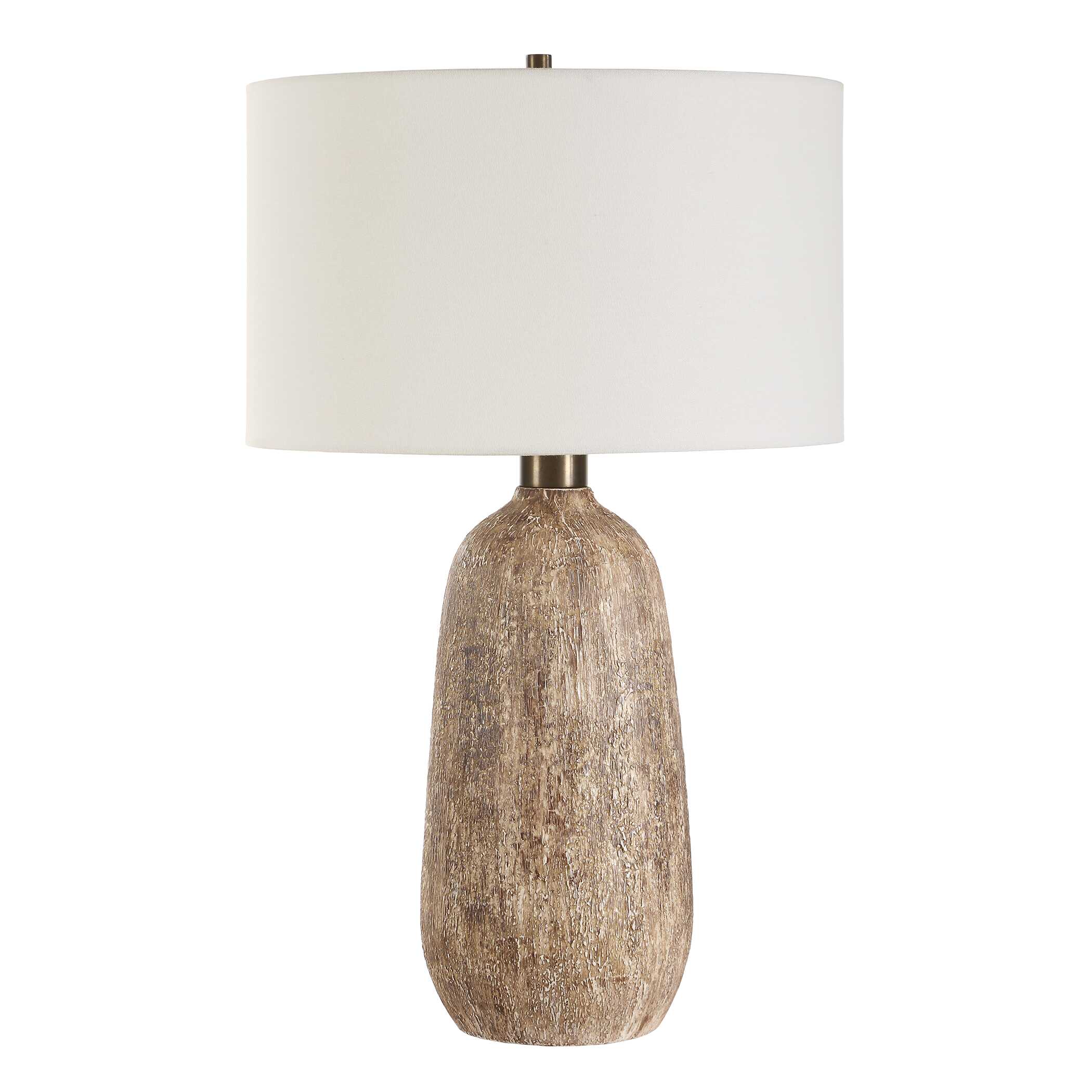 Napier Earthy Brown Table Lamp, by Uttermost, 17" width x 27.5" height x 17" depth View 5