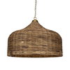 Tauranga Seagrass 5 Light Pendant, Ceiling Light by Uttermost, 30" width x 23" height x 30" diameter x 30" depth thumbnail 1