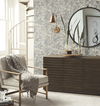Shimmering Foliage Cream & Silver Wallpaper thumbnail 2