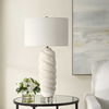 Anneli White Swirl Table Lamp, by Uttermost, 16" width x 30.5" height x 16" depth thumbnail 4