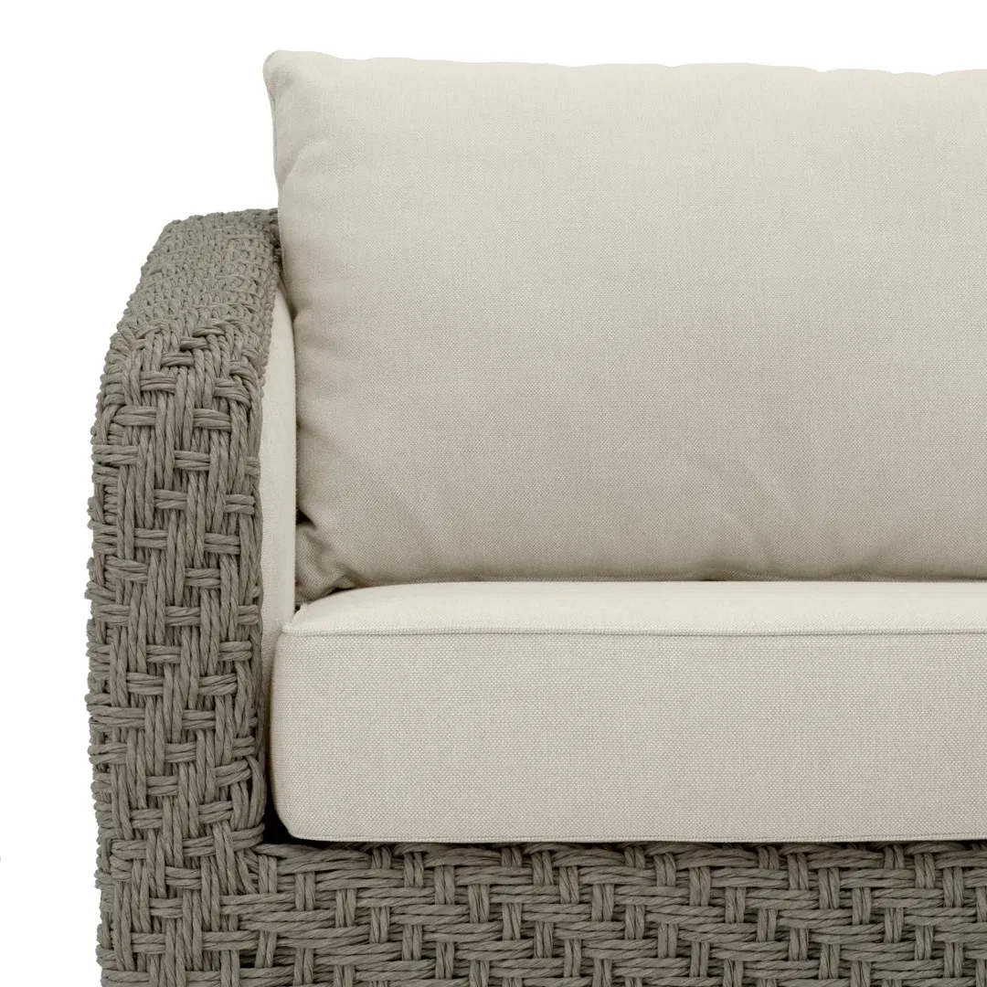 Outdoor Sofa Bryson Faux Woven Rattan Viola Sand large image 