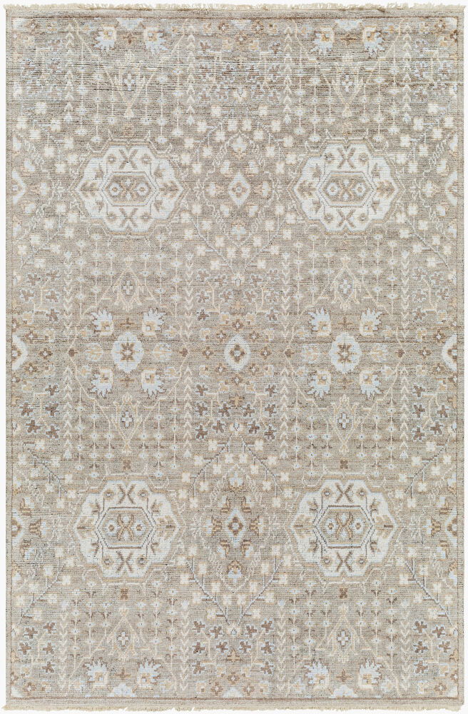 Kushal Handmade Rug, by Surya, 9' length x 6' width