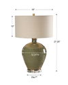 Elva Emerald Table Lamp thumbnail 2