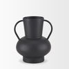 Tasya Small Matte Black Metal Vase thumbnail 3
