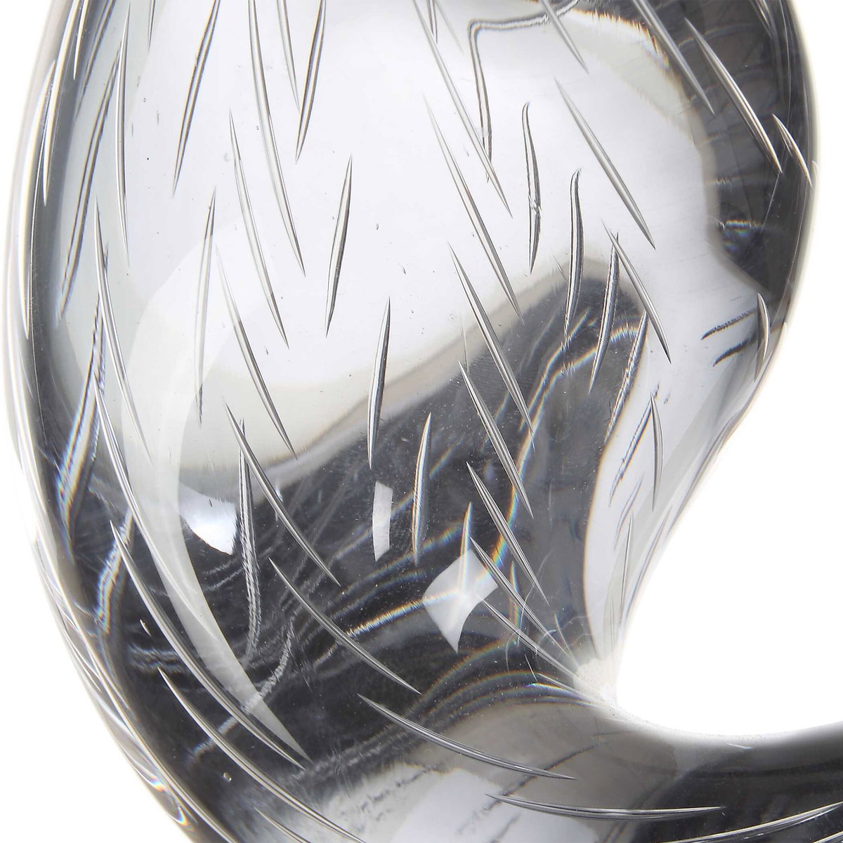 Luminous Twist Glass Sculpture, Figurines & Statue by Uttermost, 9" width x 19.5" height x 4.5" depth View 6