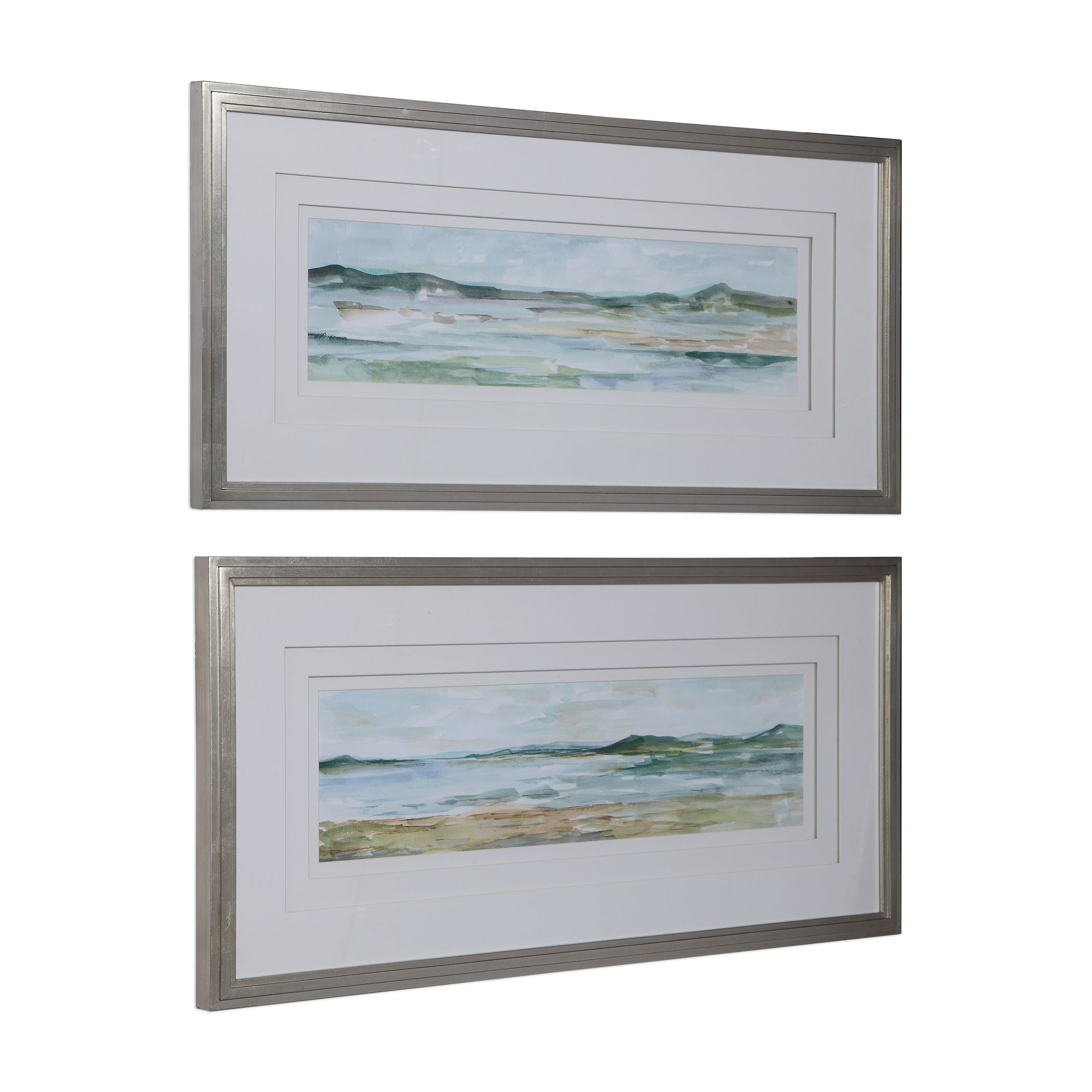 Panoramic Seascape Framed Prints Set/2 large image 