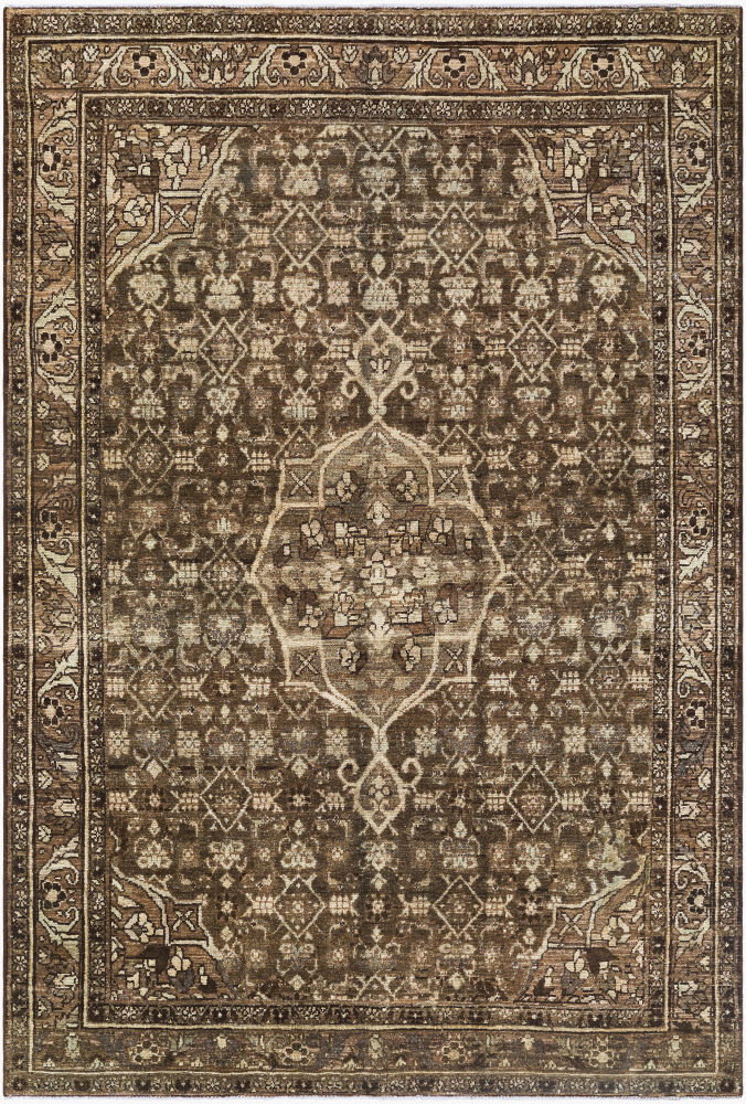 Antique One of a Kind Handmade Rug, by Surya, 6'7" length x 4'3" width