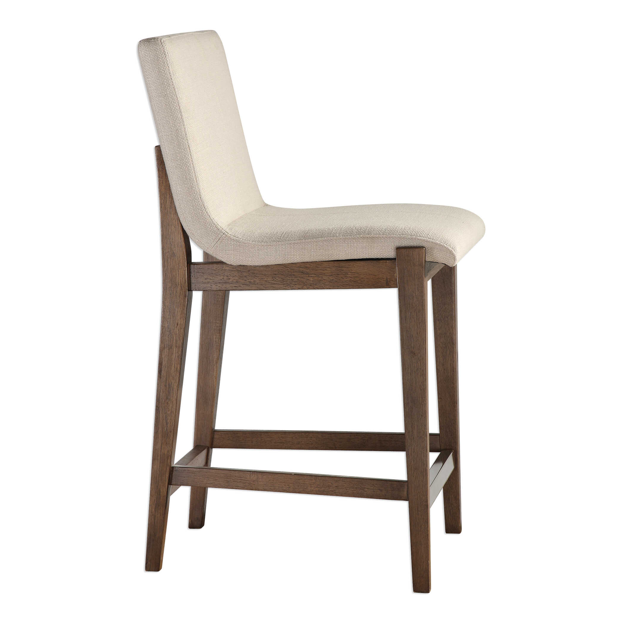 Klemens Linen Counter Stool, Furniture by Uttermost, 20" width x 38.5" height x 23" depth View 5