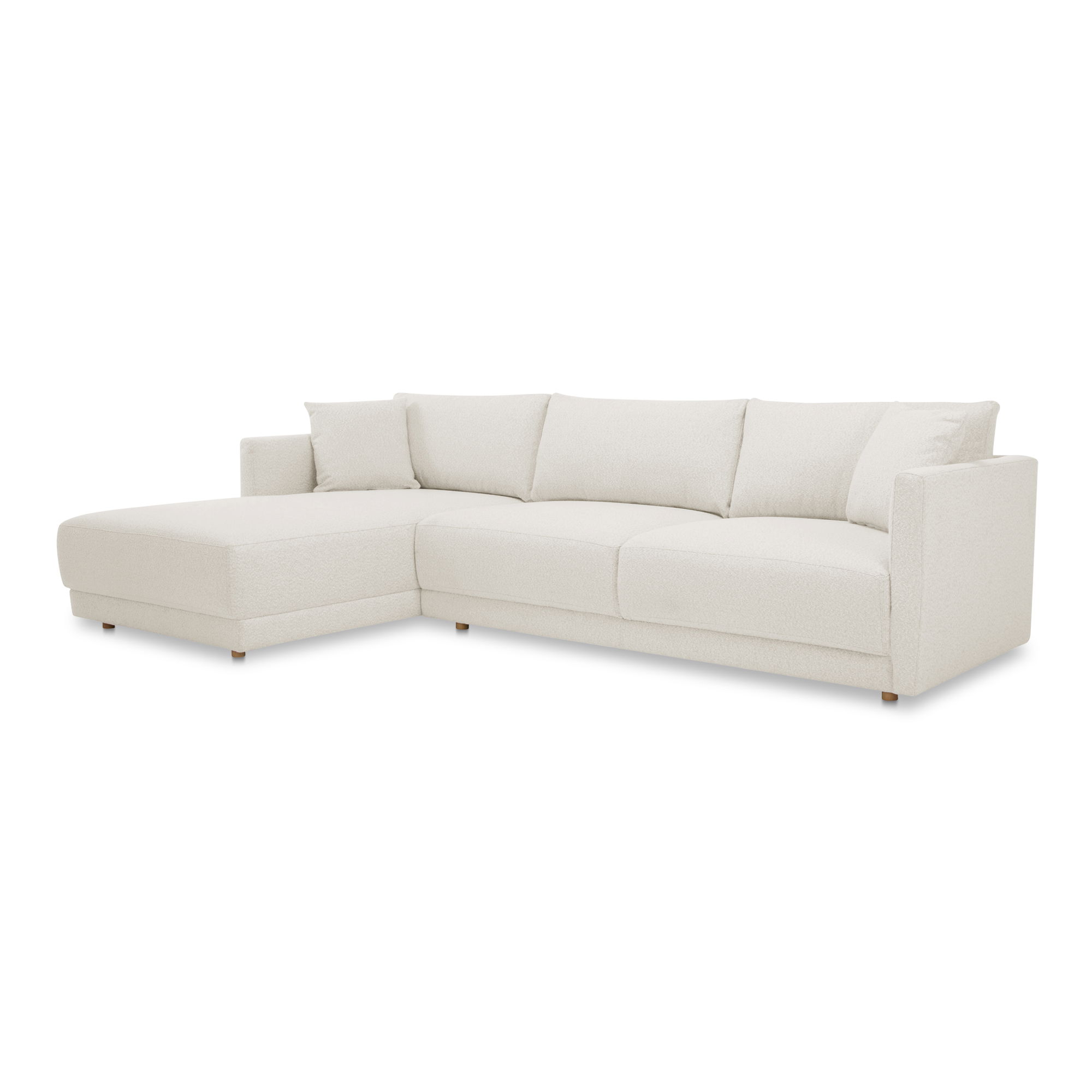 Bryn Sectional Left Oyster, Sectional Sofa by Moe's Home, 115.5" width x 31.5" height x 70.5" depth View 2