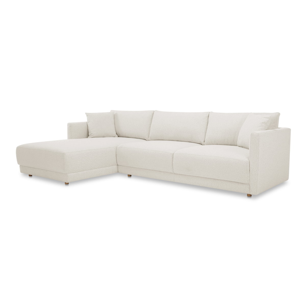 Bryn Sectional Left Oyster, Sectional Sofa by Moe's Home, 115.5" width x 31.5" height x 70.5" depth View 2