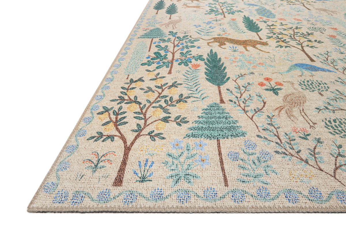 Rifle Paper Co. x Loloi Menagerie Rug, 2'3" length x 5' width View 5