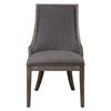 Aidrian Charcoal Gray Accent Chair, Furniture by Uttermost, 22.5" width x 39.5" height x 26.5" depth thumbnail 1