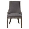 Aidrian Charcoal Gray Accent Chair, by Uttermost, 22.5" width x 39.5" height x 26.5" depth thumbnail 1