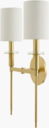 Milunef Wall Sconce, by Surya, 6" length x 13" width x 19" height thumbnail