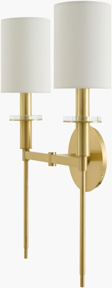 Milunef Wall Sconce, by Surya, 6" length x 13" width x 19" height