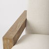 Sovereign Beige Fabric Seat and Wood Frame Accent Chair thumbnail 9