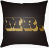 Mr & Mrs Accent Pillow, Decorative Pillow by Surya, 18" length x 18" width thumbnail