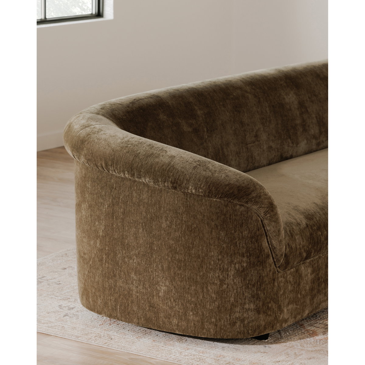 Thora Sofa Dark Green, Sofas & Sectional by Moe's Home, 109" width x 29" height x 36.25" depth View 8