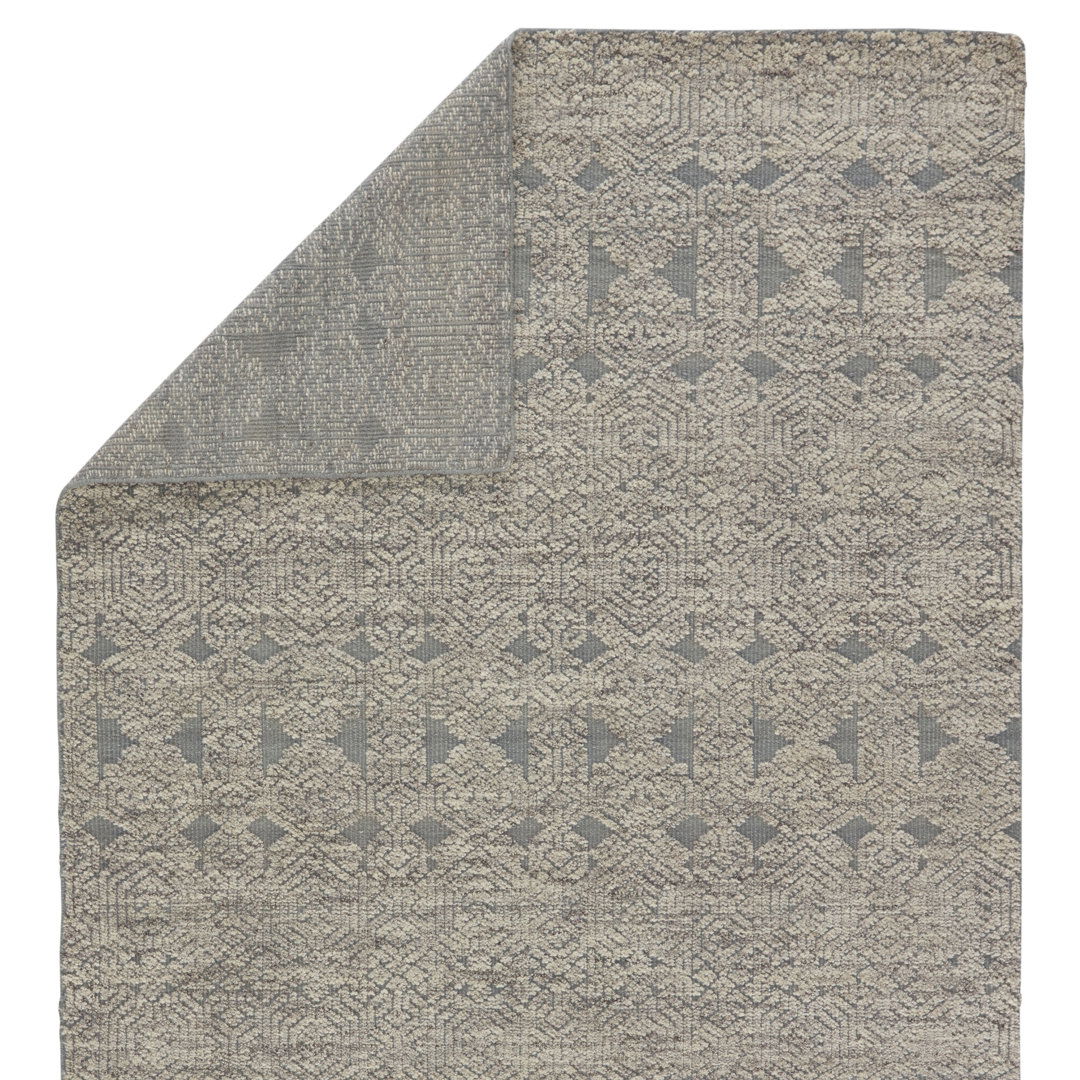 Jaipur Living Abelle Hand-Knotted Medallion Gray/ White Area Rug 6'X9' large image 