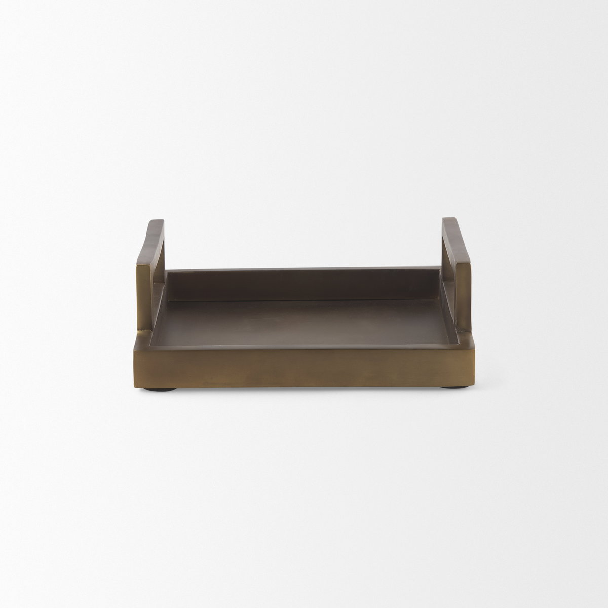 Shay Aluminium Tray - Small, Decorative Tray by Mercana, 9.5" length x 9.5" width x 3" height View 7