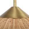 Phuvinh 1 Light Rattan Shade Pendant, by Uttermost, 20" width x 9.5" height x 20" diameter x 20" depth thumbnail 6