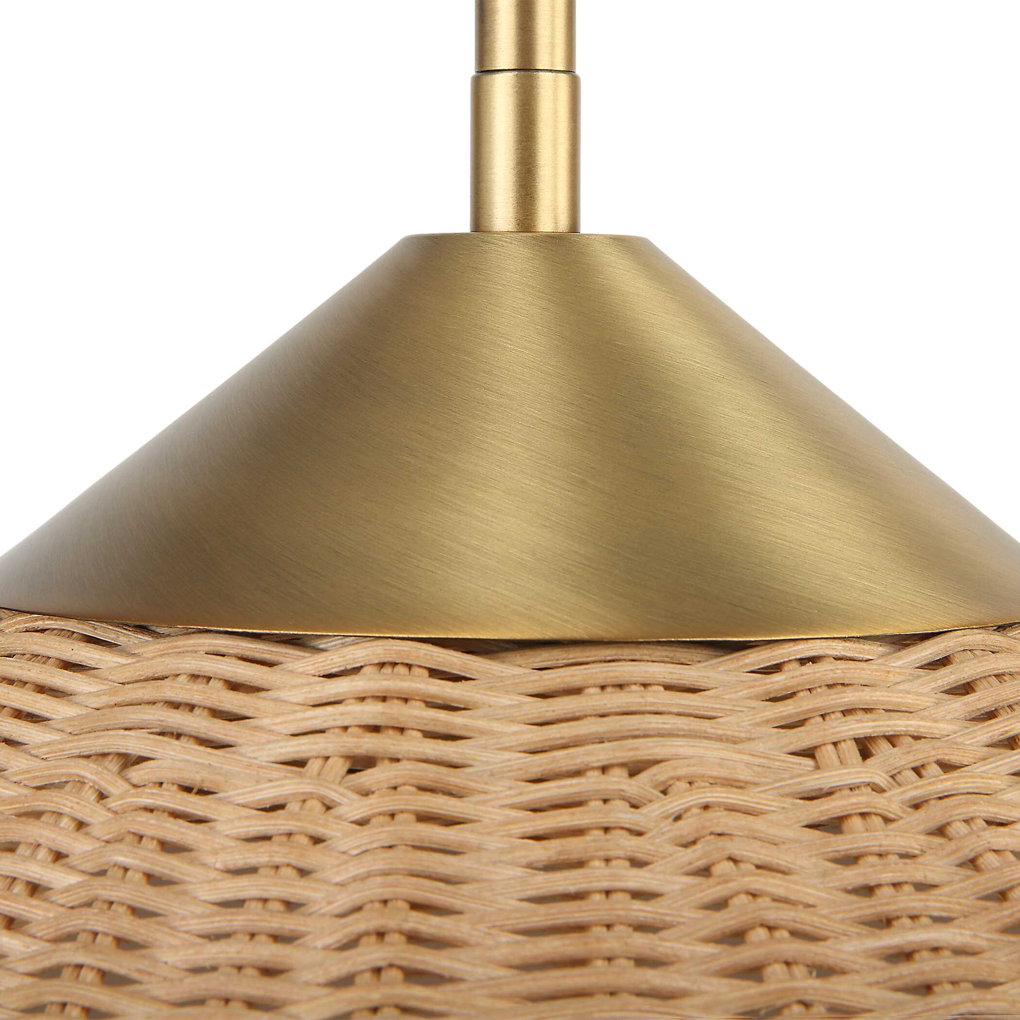Phuvinh 1 Light Rattan Shade Pendant large image 