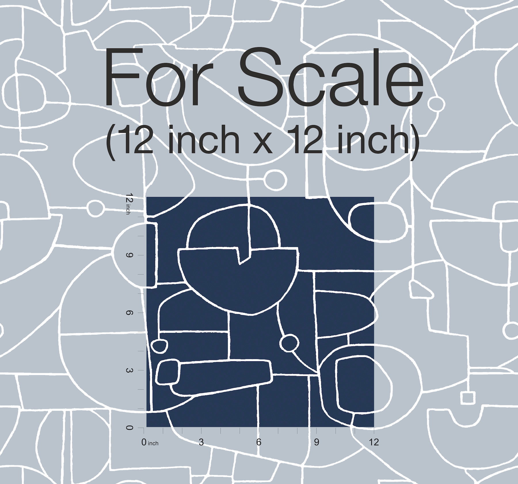 Robotics Navy Peel & Stick Wallpaper, by York Wall, 20' length x 2'3" width x 0.02" depth View 5