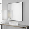 Alexo Black Square Mirror, by Uttermost, 28.5" width x 28.5" height x 1.25" depth thumbnail 4