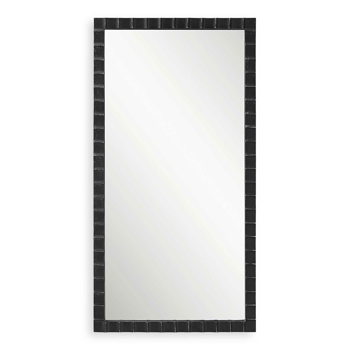 Dandridge Black Industrial Mirror, by Uttermost, 22" width x 42" height x 1" depth View 1