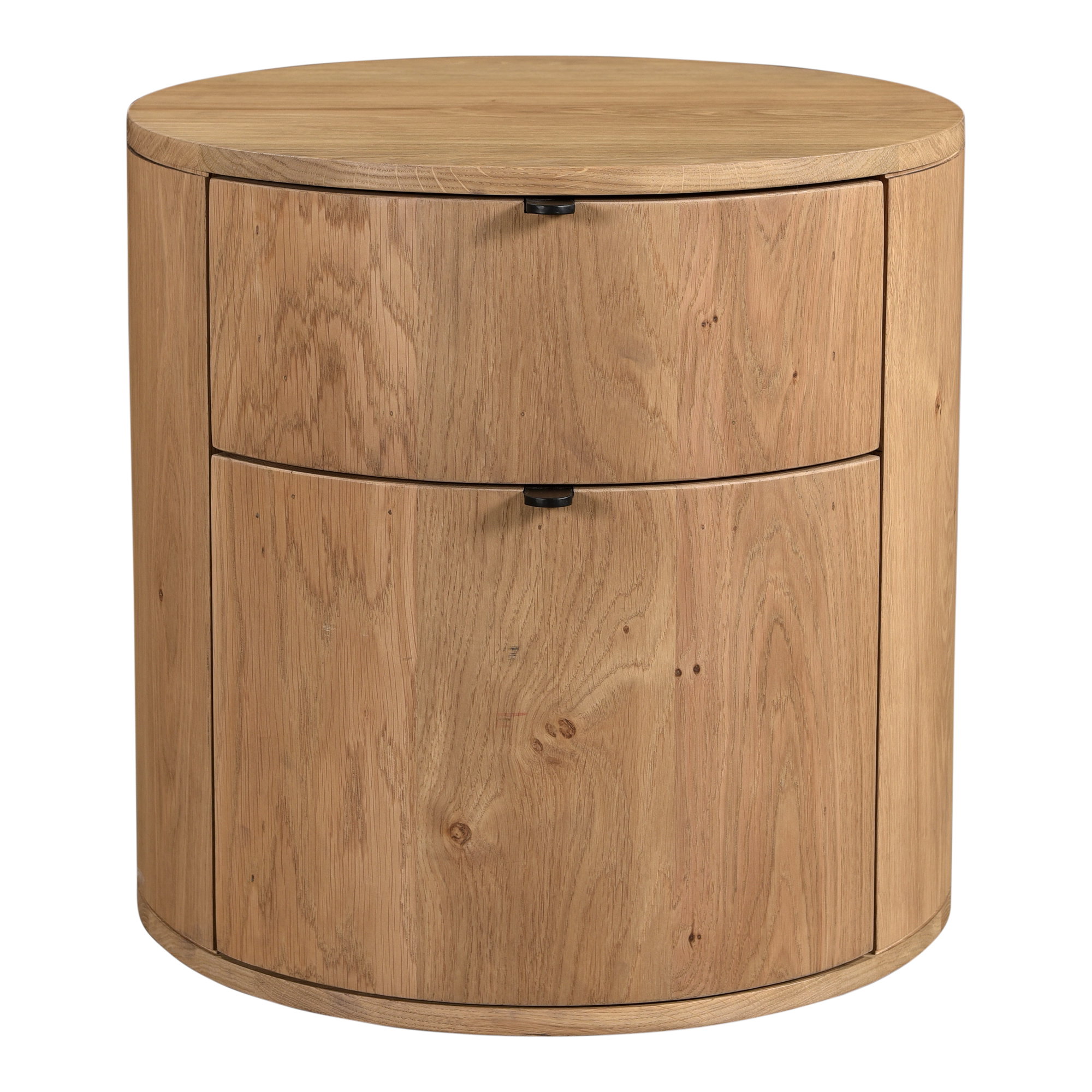 Theo Two Drawer Nightstand, by Moe's Home, 19" width x 19" height x 19" depth View 1