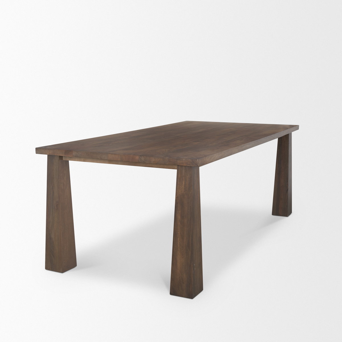 Wolcott 84'L x 42'W Rectangular Dining Table | Modern | Dark Brown Wood | Seats 8, by Mercana, 84" length x 42" width x 30" height View 6